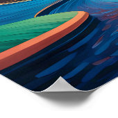 印象派鮮やかカラー景観フォヴィズム ポスター (角)