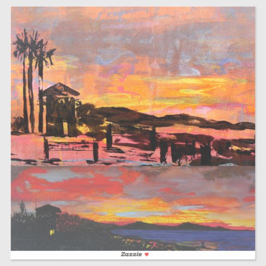 印象派、同じビュー、ドヘニー夜明けのライフガードのように シール (シート)