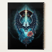 印象的で現実的なスカル プランナー手帳 (裏面)