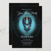 印象的で現実的なスカル、 招待状 (正面/裏面)