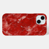 印象的なはっきりした静脈を持つ赤い大理石の電話ケース Case-Mate iPhoneケース (裏面 (横))