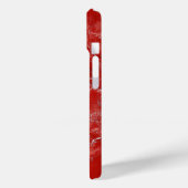 印象的なはっきりした静脈を持つ赤い大理石の電話ケース Case-Mate iPhoneケース (裏面 / 左)