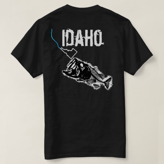 印象的なアイダホ – ONE BAD BASS Tシャツ (デザイン裏面)