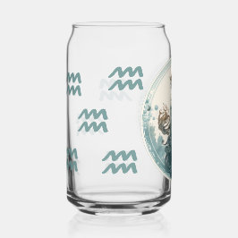 印象的なアクエリアスのシンボルアートワーク ガラス缶