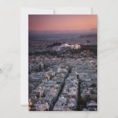 印象的なアテネ 招待状 (正面)