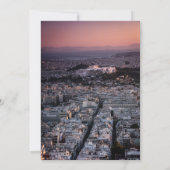 印象的なアテネ 招待状 (裏面)