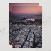 印象的なアテネ 招待状 (正面/裏面)