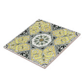 印象的なイエローブラックグレーリプロ転写器 タイル (側面)