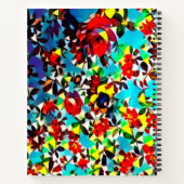 印象的なエレガントフローラデザインスパイラルノート ノートブック (裏面)