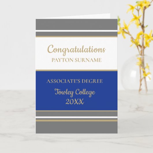 印象的なカスタム・アソシエイトの学位カード カード (黄色い花)