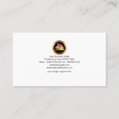 印象的なグラデーションイエローホーム建物業者 名刺 (裏面)