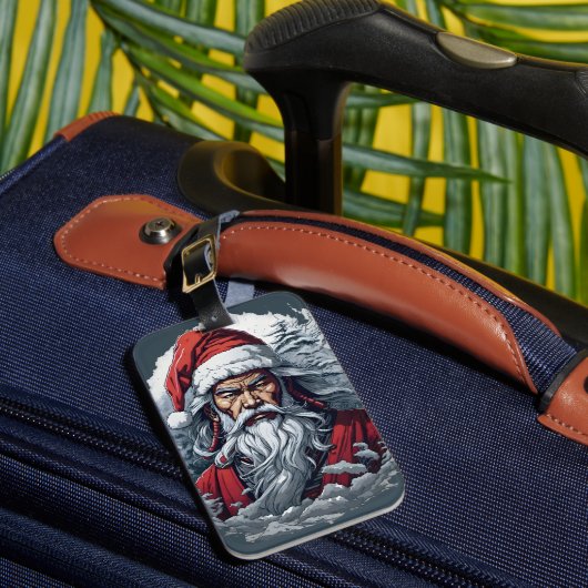 印象的なサムライサンタ ラゲッジタグ (正面インサイチュ1)