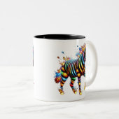 印象的なゼブラチャーム ツートーンマグカップ (正面右)