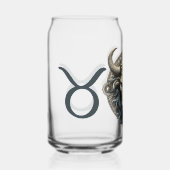 印象的なタウロスのシンボル作品 ガラス缶 (正面)