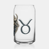 印象的なタウロスのシンボル作品 ガラス缶 (裏面)