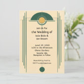 印象的なデコ黄色太陽の結婚式招待状 招待状 (スタンド正面)