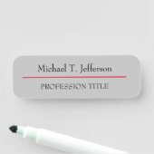 印象的なデザインとクラシックフォント 名札 (インサイチュ)