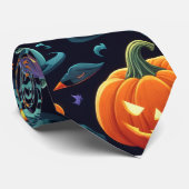 印象的なハロウィーンのアイコンのネクタイ ネクタイ (ロール)