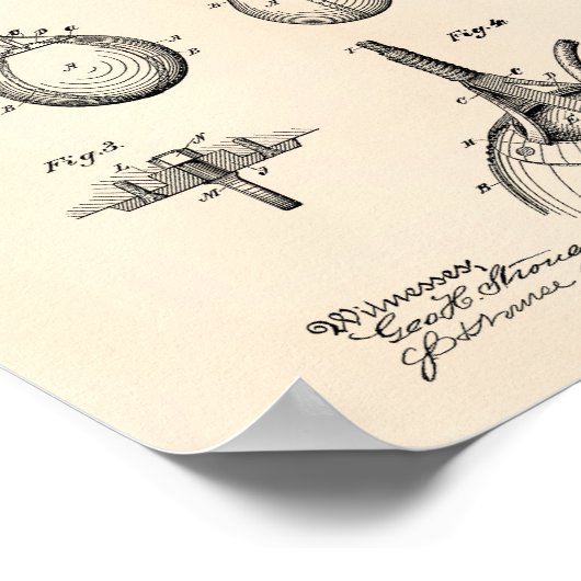 印象的なバッグ1891特許芸術 – 古いピーパー ポスター (角)