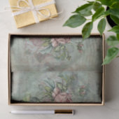 印象的なバラのヴィンテージグレーの背景 薄葉紙 (ギフト)