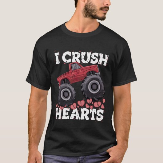印象的なバレンタインの贈り物 – Edgy I Crusesハート Tシャツ (正面)