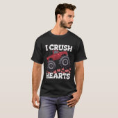 印象的なバレンタインの贈り物 – Edgy I Crusesハート Tシャツ (正面フル)