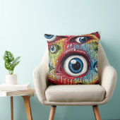 印象的なパターンの超現実的なビジュアル クッション (椅子)