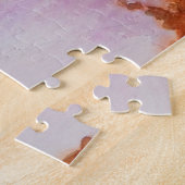 印象的なヒゲのあるオレンジ色のタビー猫 ジグソーパズル (側面)