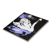 印象的なビクトリアンウッドカット動物コースター – 白鳥 タイル (側面)