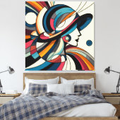 印象的なビジュアルアートワーク#10 キャンバスプリント (インサイチュ (寝室))