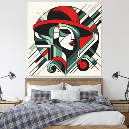 印象的なビジュアルアートワーク#11 キャンバスプリント (インサイチュ (寝室))