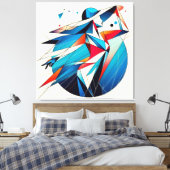 印象的なビジュアルアートワーク#15 キャンバスプリント (インサイチュ (寝室))