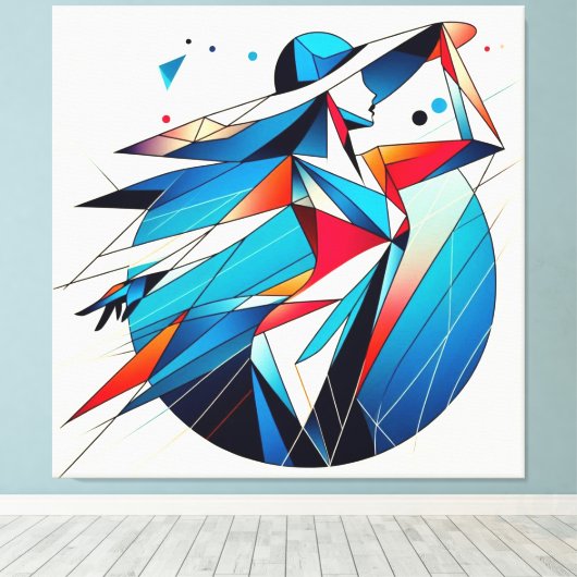 印象的なビジュアルアートワーク#15 キャンバスプリント (インサイチュ (ウッドフロア))