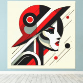 印象的なビジュアルアートワーク#1 キャンバスプリント (インサイチュ (ウッドフロア))