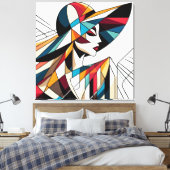 印象的なビジュアルアートワーク#2 キャンバスプリント (インサイチュ (寝室))