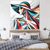 印象的なビジュアルアートワーク#3 キャンバスプリント (インサイチュ (寝室))