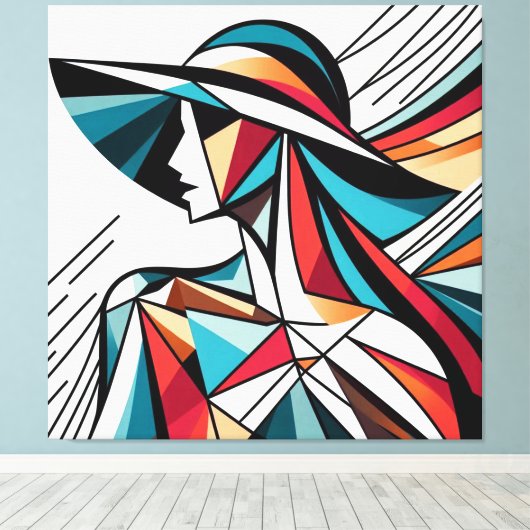 印象的なビジュアルアートワーク#3 キャンバスプリント (インサイチュ (ウッドフロア))