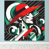 印象的なビジュアルアートワーク#4 キャンバスプリント (インサイチュ (ウッドフロア))