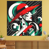 印象的なビジュアルアートワーク#4 キャンバスプリント (インサイチュ (リビング))