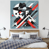 印象的なビジュアルアートワーク#6 キャンバスプリント (インサイチュ (寝室))