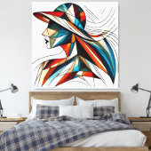 印象的なビジュアルアートワーク#8 キャンバスプリント (インサイチュ (寝室))