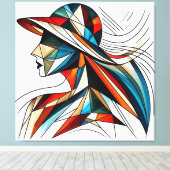 印象的なビジュアルアートワーク#8 キャンバスプリント (インサイチュ (ウッドフロア))