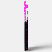 印象的なピンクと黒と大きな白い水玉模様 Case-Mate iPhoneケース (裏面 / 左)