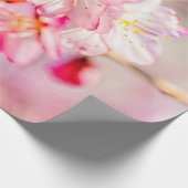 印象的なピンクの桜の花 ラッピングペーパー (角)