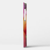 印象的なピンクの熱帯プルメリアの花ケースメイトi Case-Mate iPhoneケース (裏面 / 左)