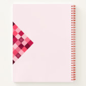 印象的なピンクパープル – 新学期ノートブック ノートブック (裏面)