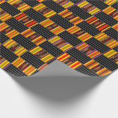 印象的なピンスプリッド明るいケンテラッピング紙 ラッピングペーパー (角)