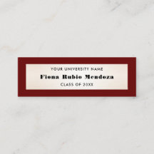 印象的なブルゴーニュ金ゴールド卒業名の挿入