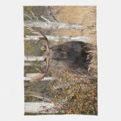 印象的なブルムース キッチンタオル (縦)