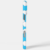 印象的なブルー カスタムネームテンプレート かわいいハート Case-Mate iPhoneケース (裏面 / 右)